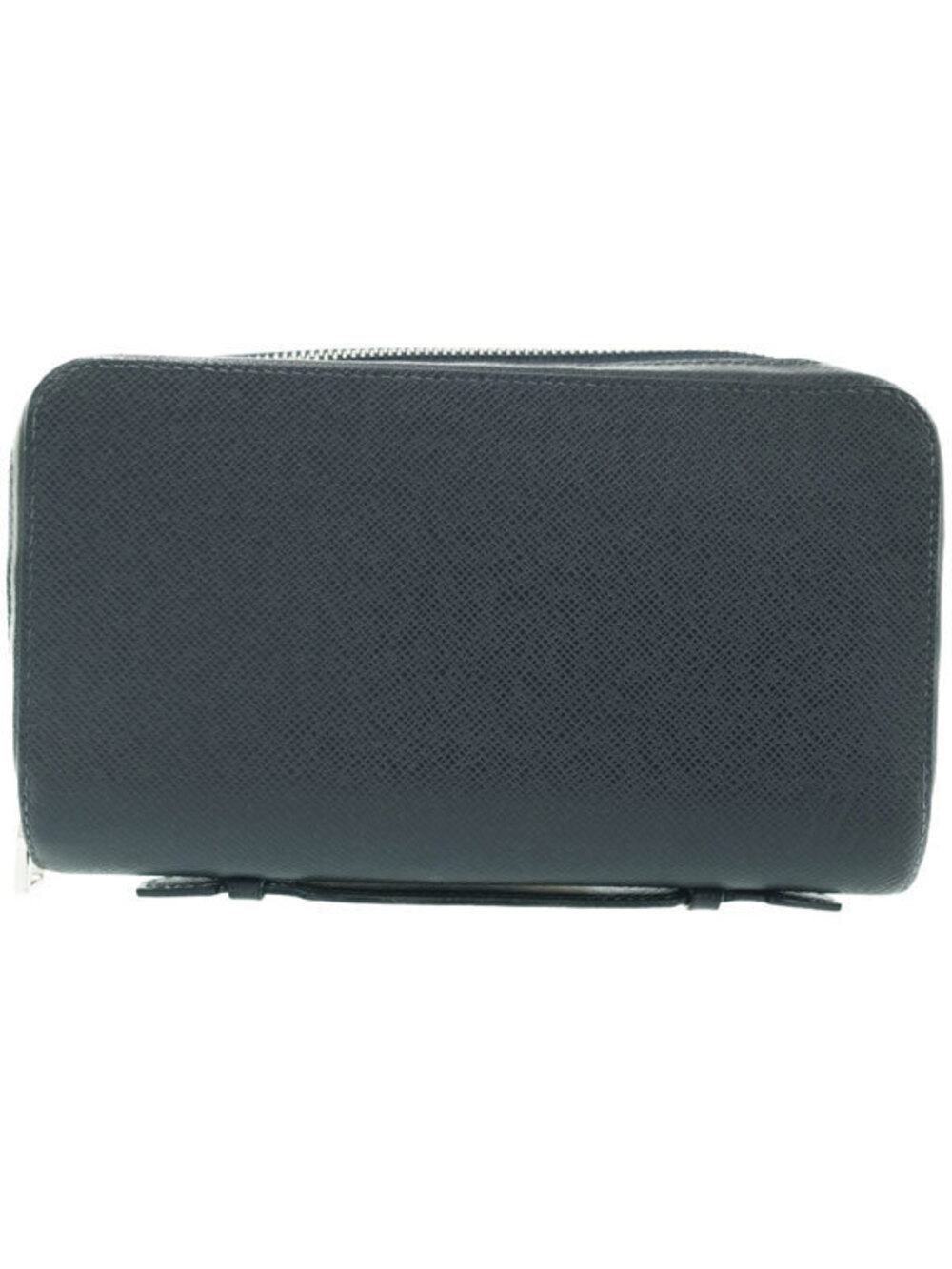 Louis Vuitton Zipper Round Zippy Travel Wallet Taiga Long Case Black